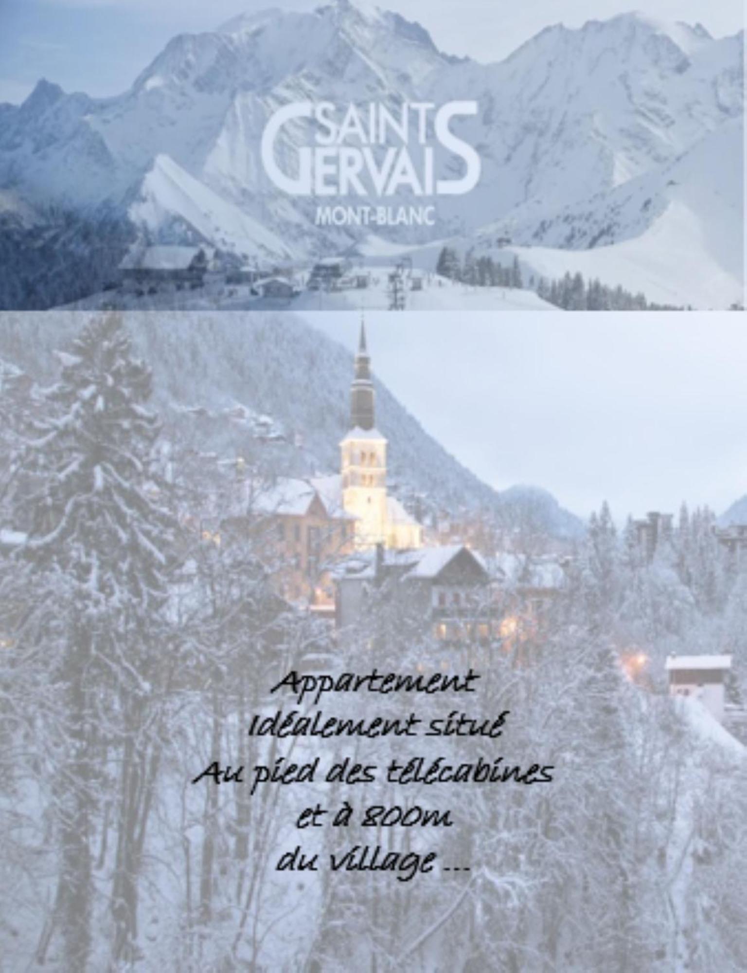 Appartement T2+Cabine Independante Au Depart Des Telecabines Saint-Gervais/Bettex/Mont D'Arbois Εξωτερικό φωτογραφία