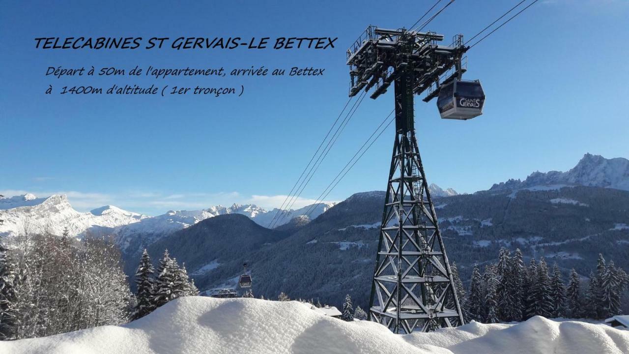 Appartement T2+Cabine Independante Au Depart Des Telecabines Saint-Gervais/Bettex/Mont D'Arbois Εξωτερικό φωτογραφία
